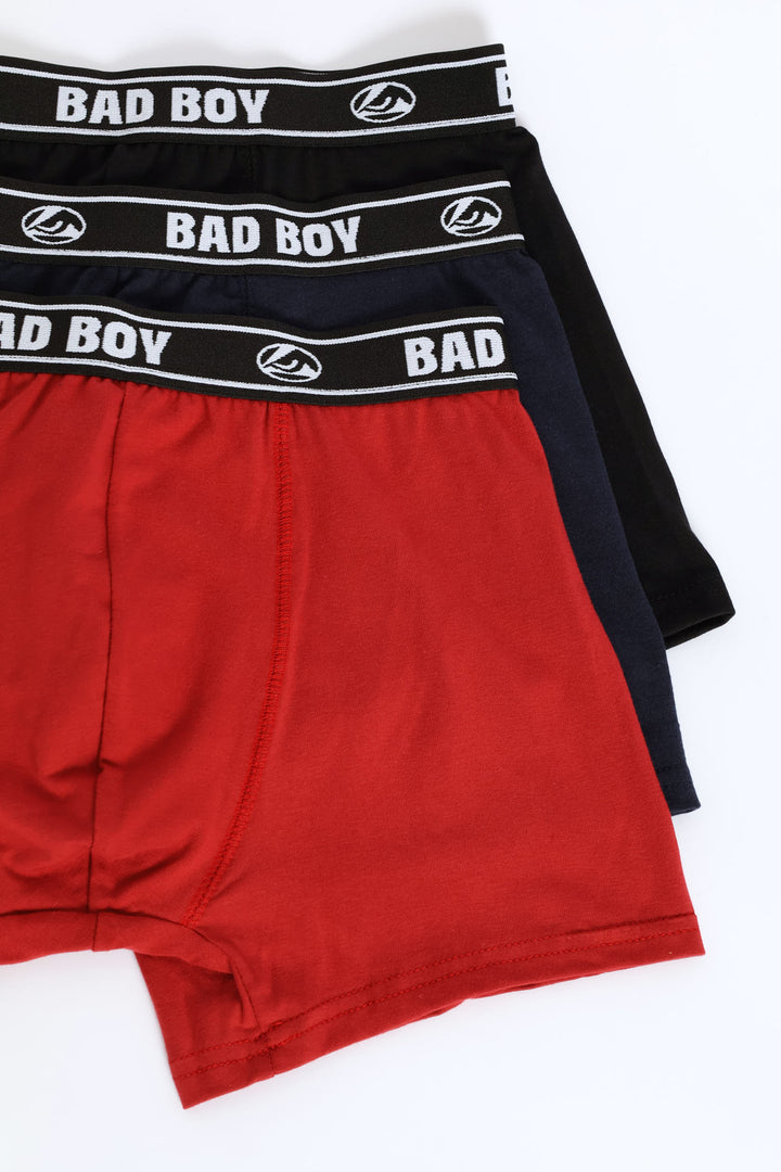 3 Pack Plain Trunks - Multi