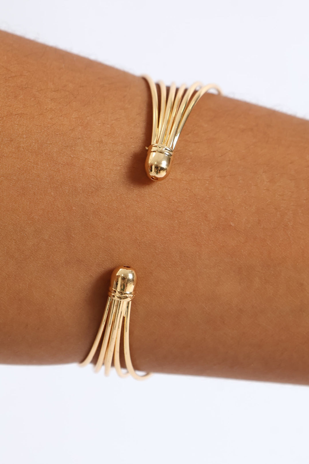 Diamante Multi Strand Cuff - Gold