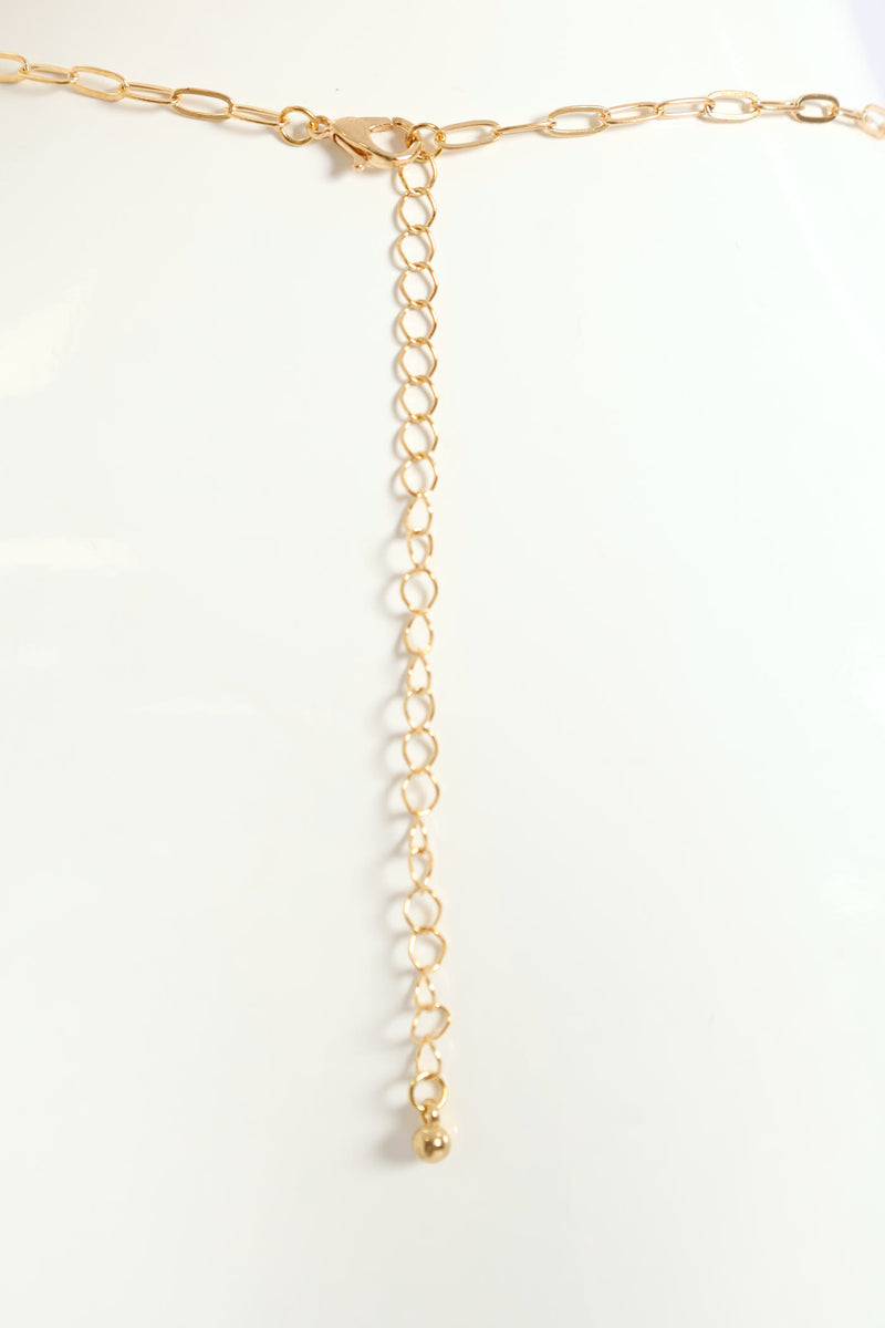 Hoop & Disc Pendant Set - Gold