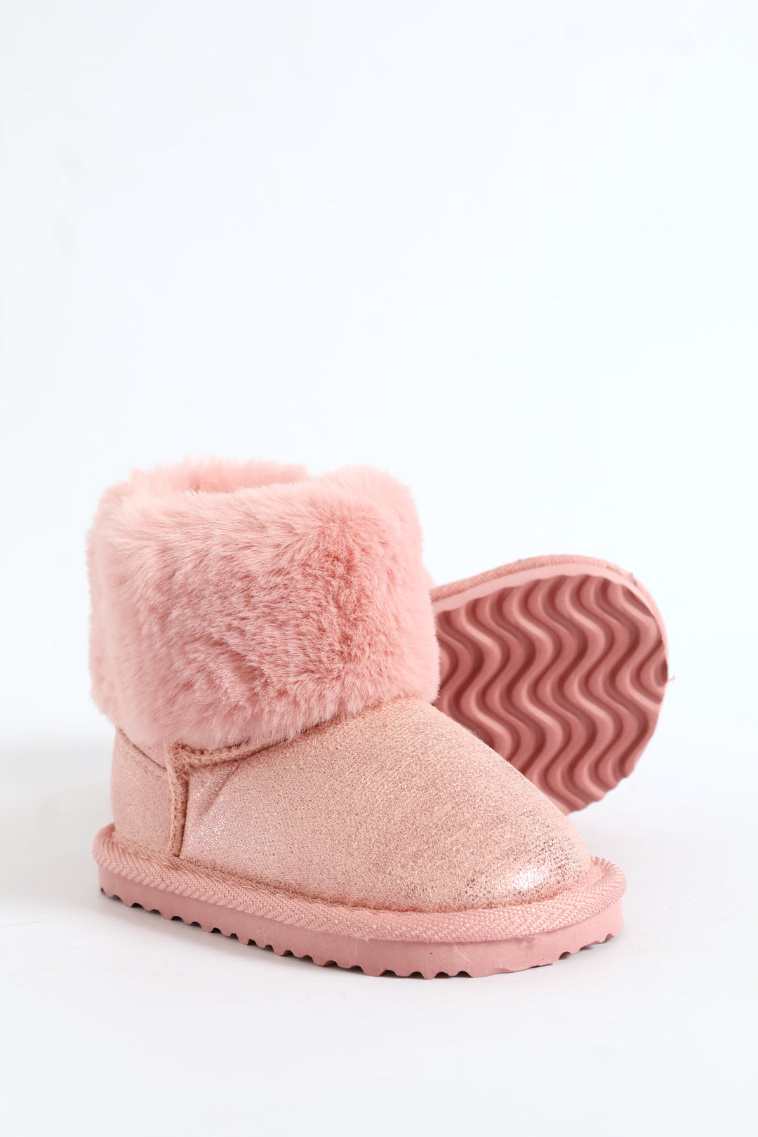 Baby Girls Snowboot Slipper - Pink