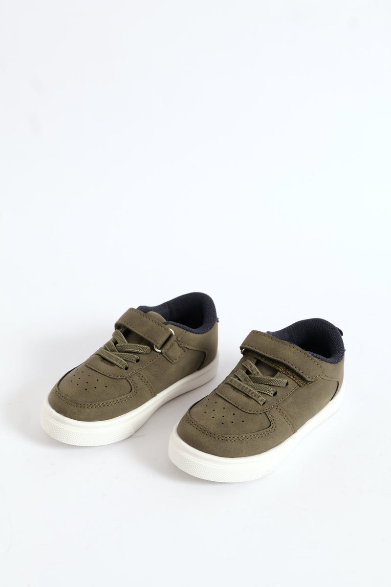 Pre-Boys Classic Sneaker - Olive/Navy