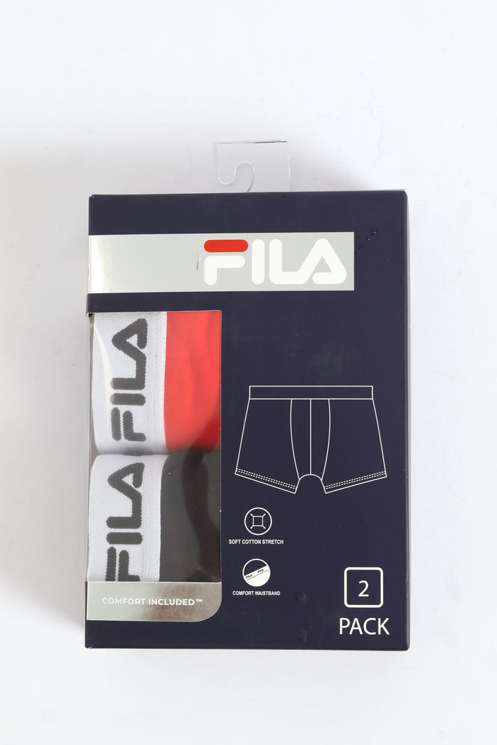 2 Pack Casio Trunks - Red/Black