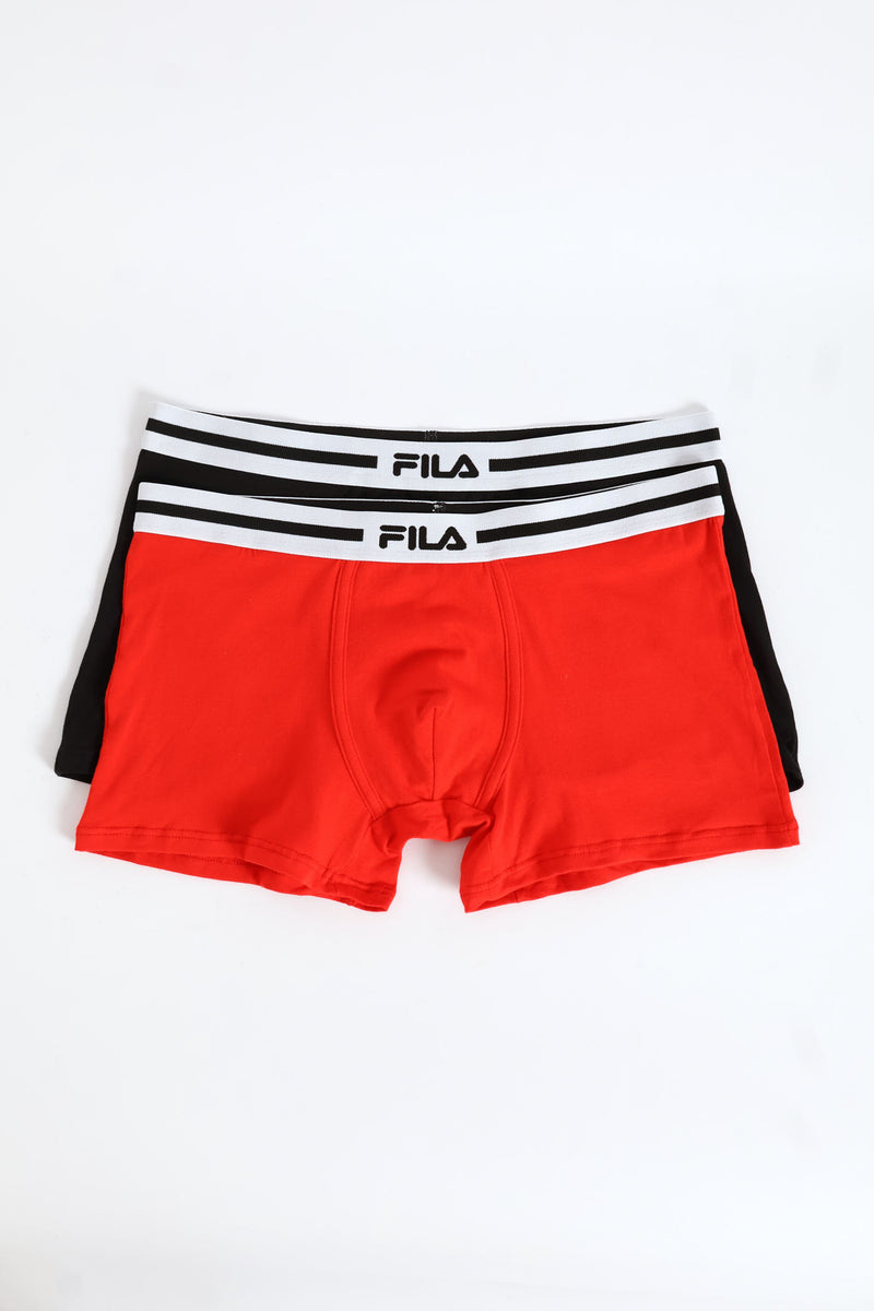 2 Pack Casio Trunks - Red/Black