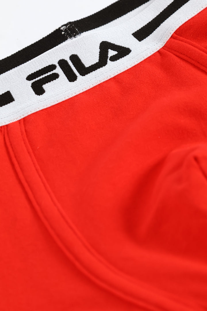 2 Pack Casio Trunks - Red/Black