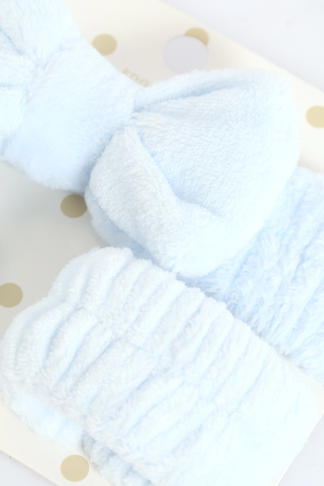 Girls Bow Cosmetic Headband Set - Blue