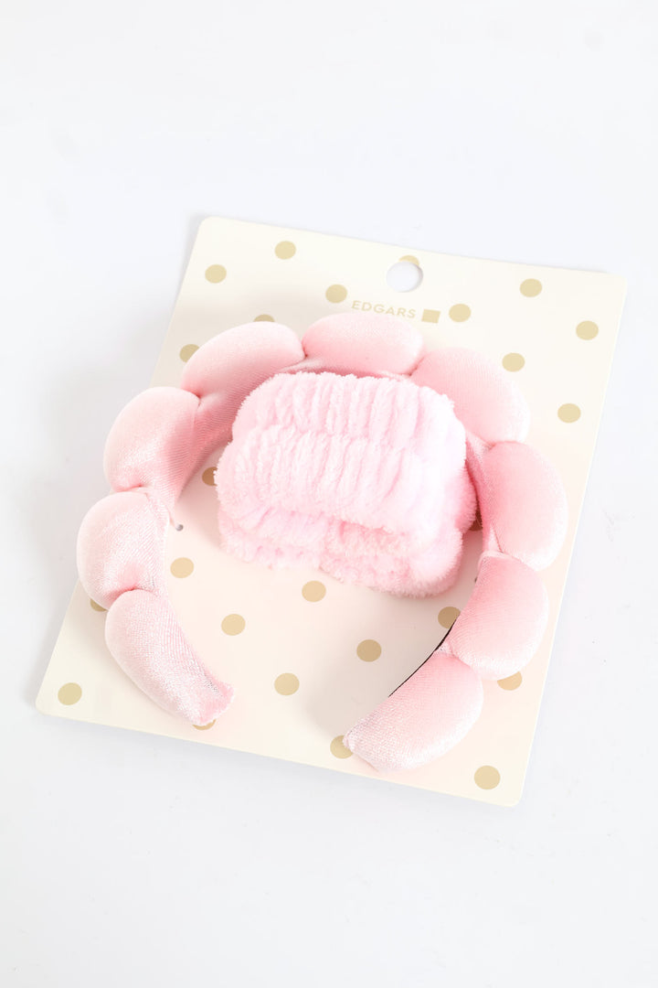 Girls Cosmetic Headband Set - Pink