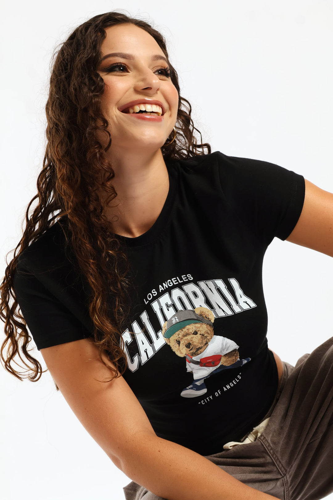 Bear Baby Tee - Black