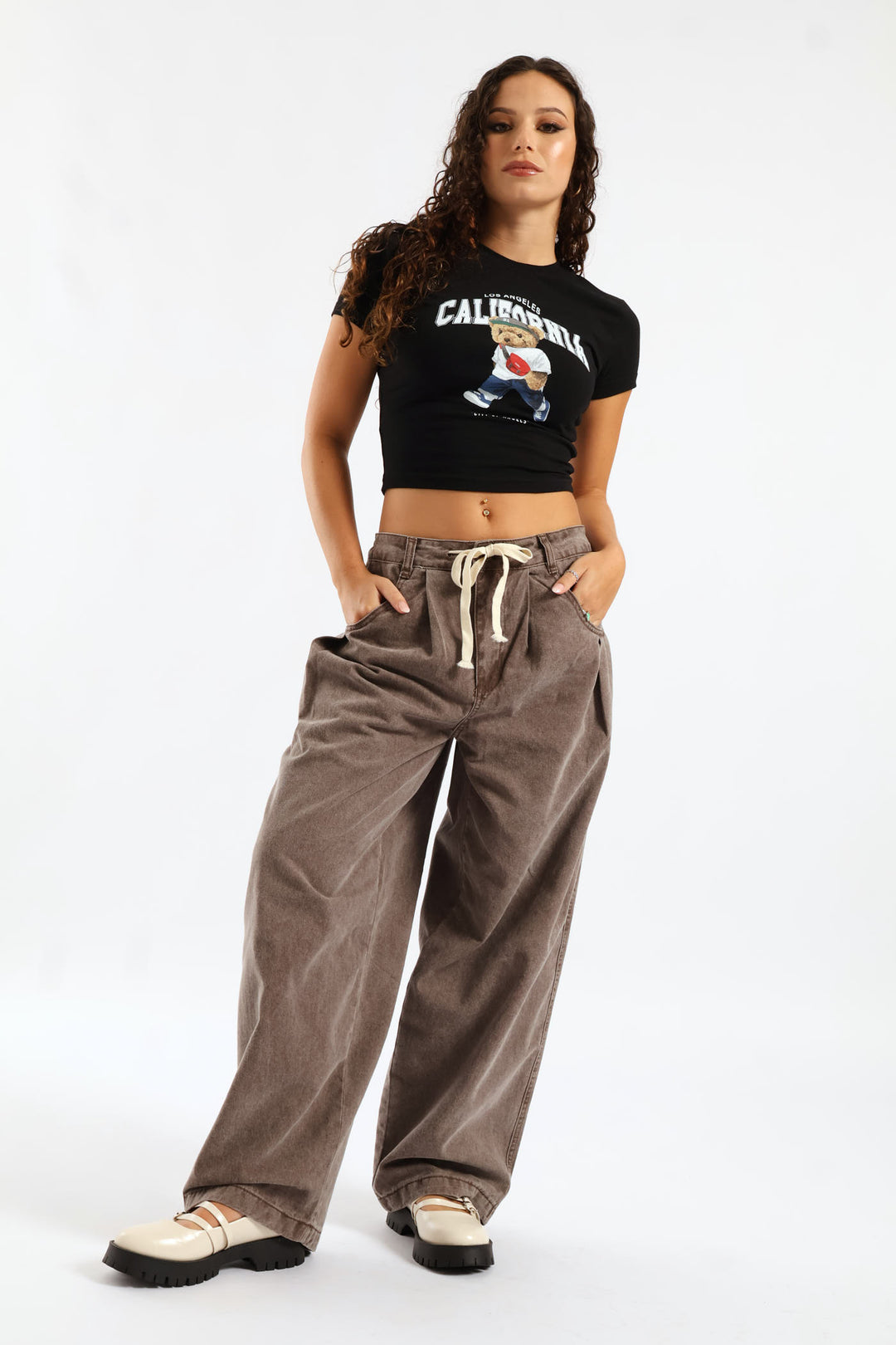 Bear Baby Tee - Black