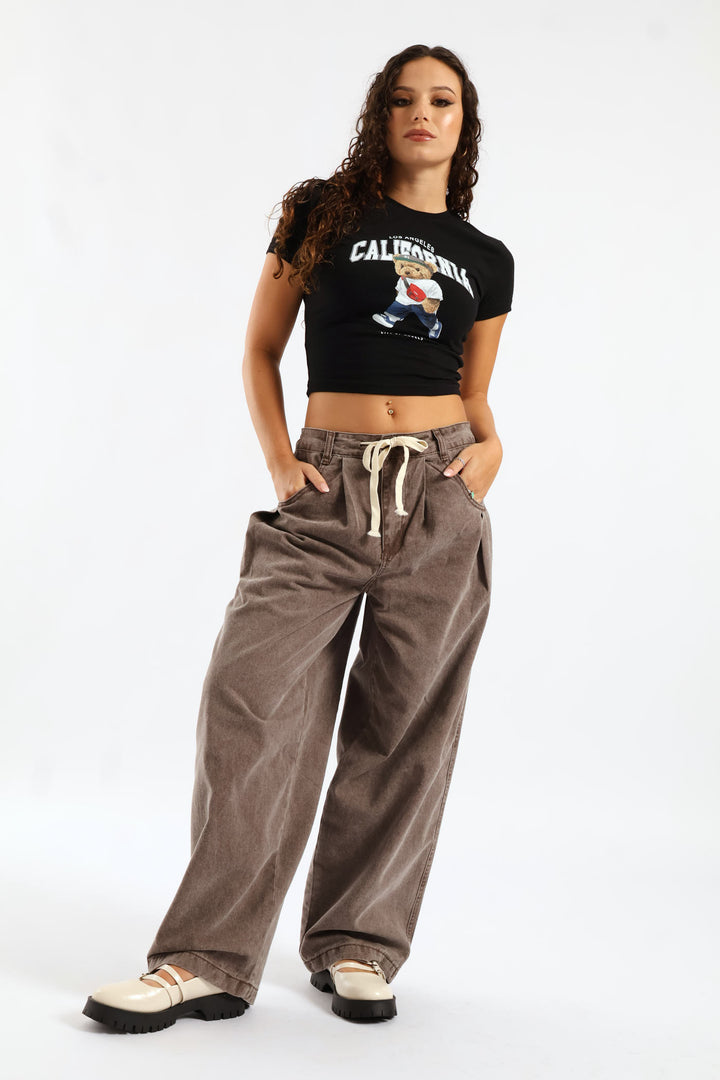 Bear Baby Tee - Black