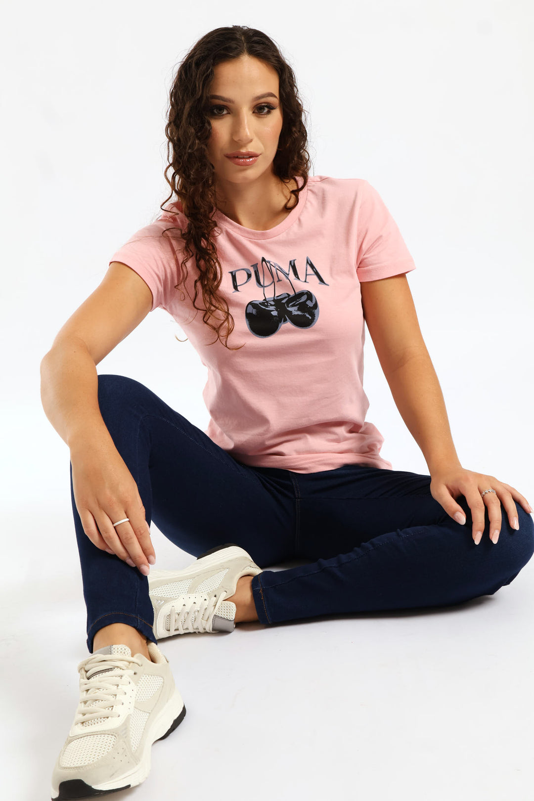 Cherry Graphic Tee - Rose