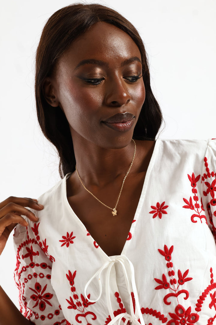 Butterfly Pendant Necklace - Gold