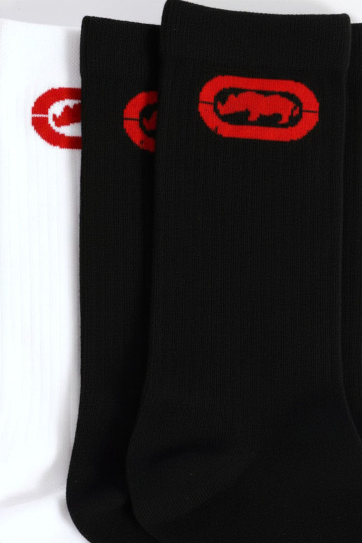 3 Pack Anklet Socks - White/Black