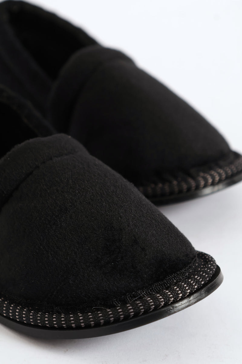 Pre-Boys Basic Slipper - Black