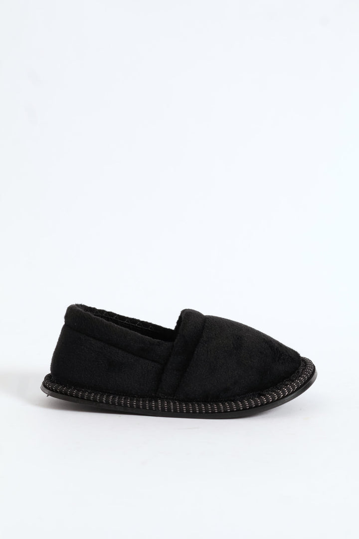 Pre-Boys Basic Slipper - Black