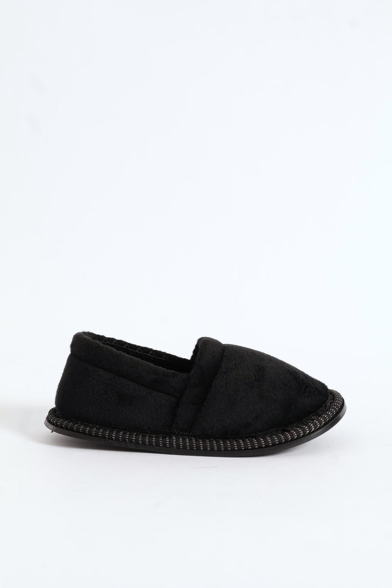 Pre-Boys Basic Slipper - Black
