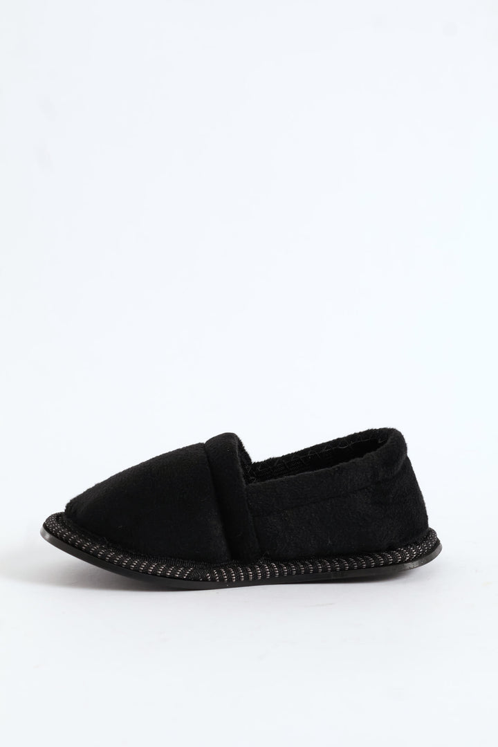 Pre-Boys Basic Slipper - Black