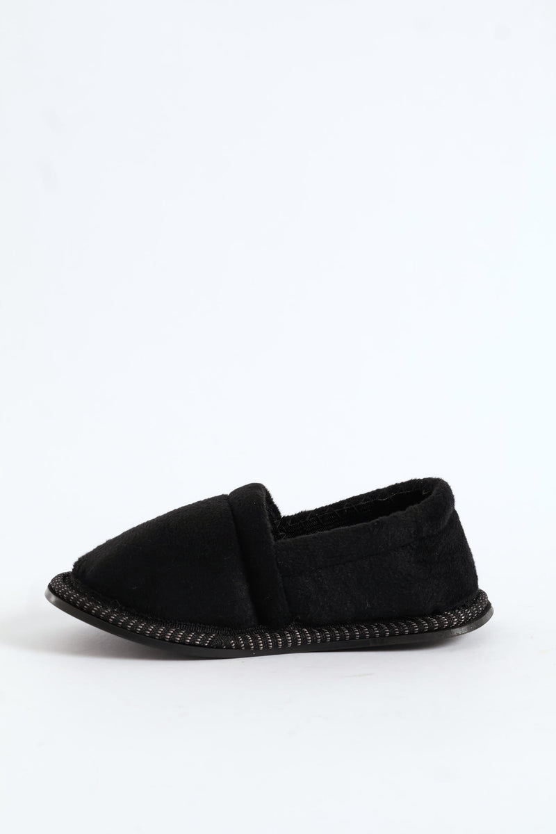 Pre-Boys Basic Slipper - Black