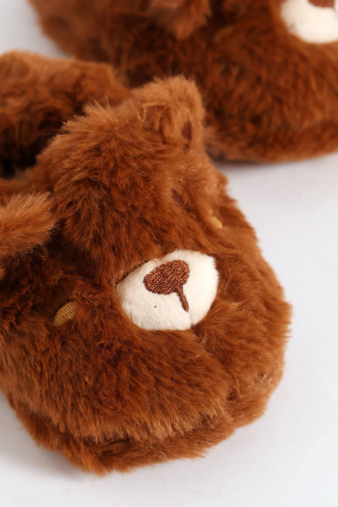 Baby Boys Bear Slipper - Brown