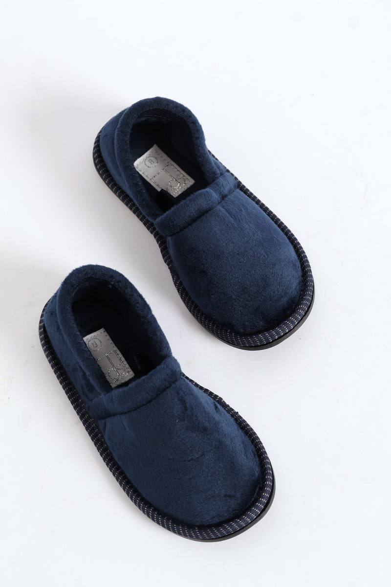 Pre-Boys Basic Slipper - Navy
