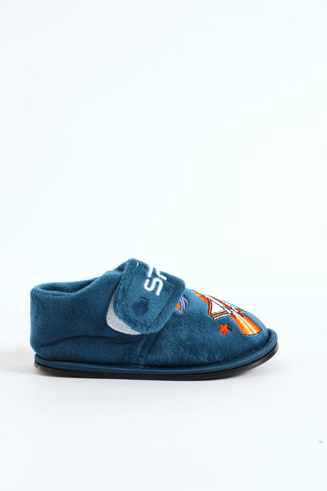 Pre-Boys Space Velcro Slipper - Teal
