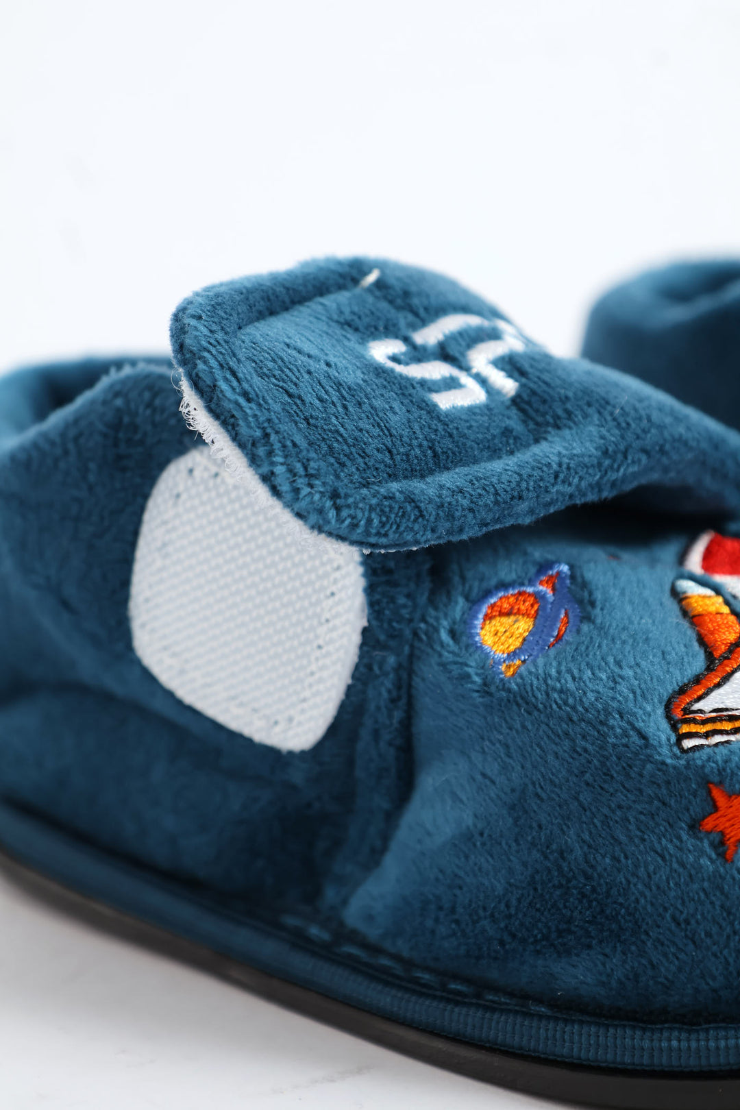 Pre-Boys Space Velcro Slipper - Teal