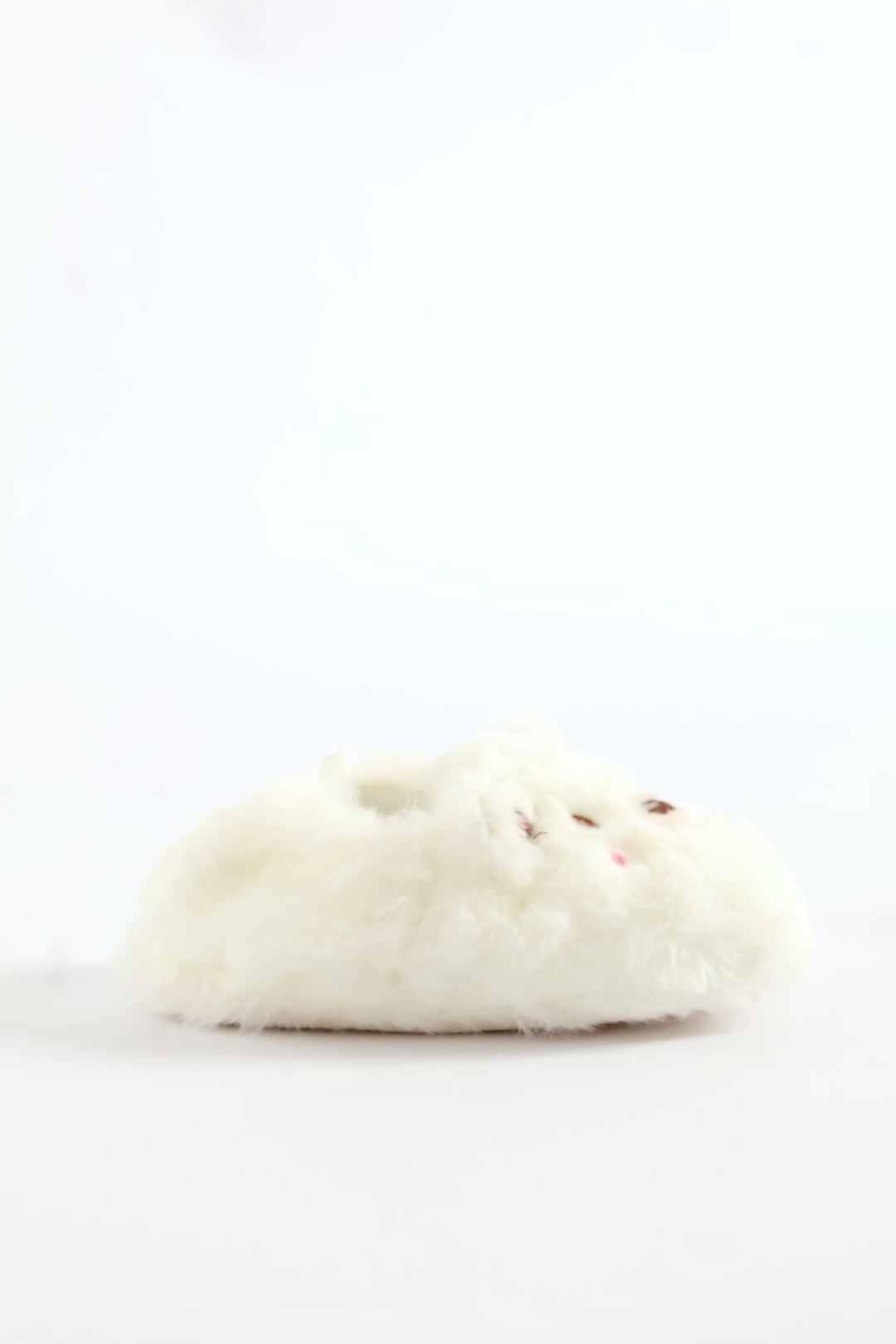 Baby Girls Bear Slipper - White