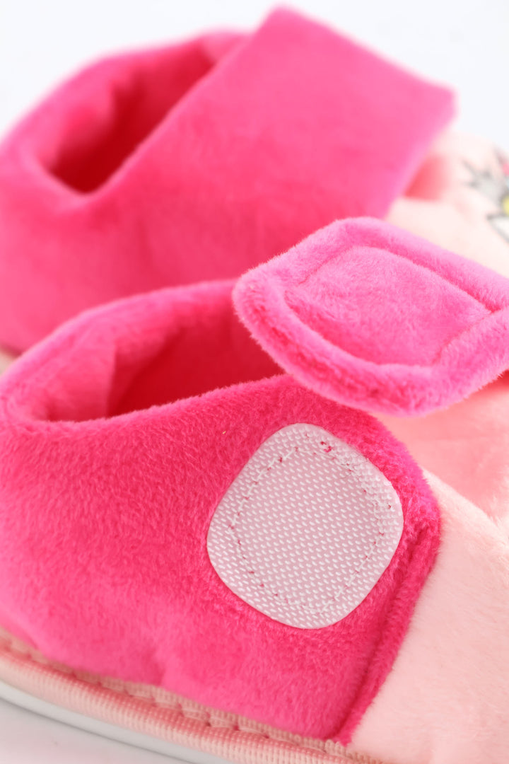 Pre-Girls Unicorn Velcro Slipper - Pink