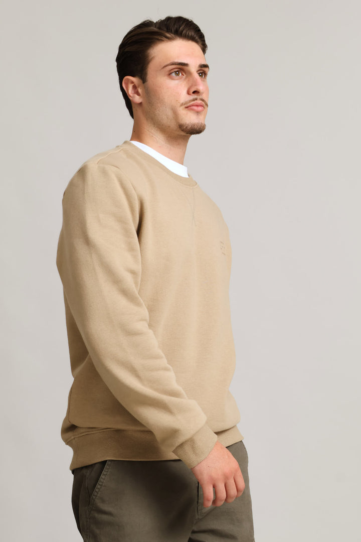 Sweat Crew Top - Taupe