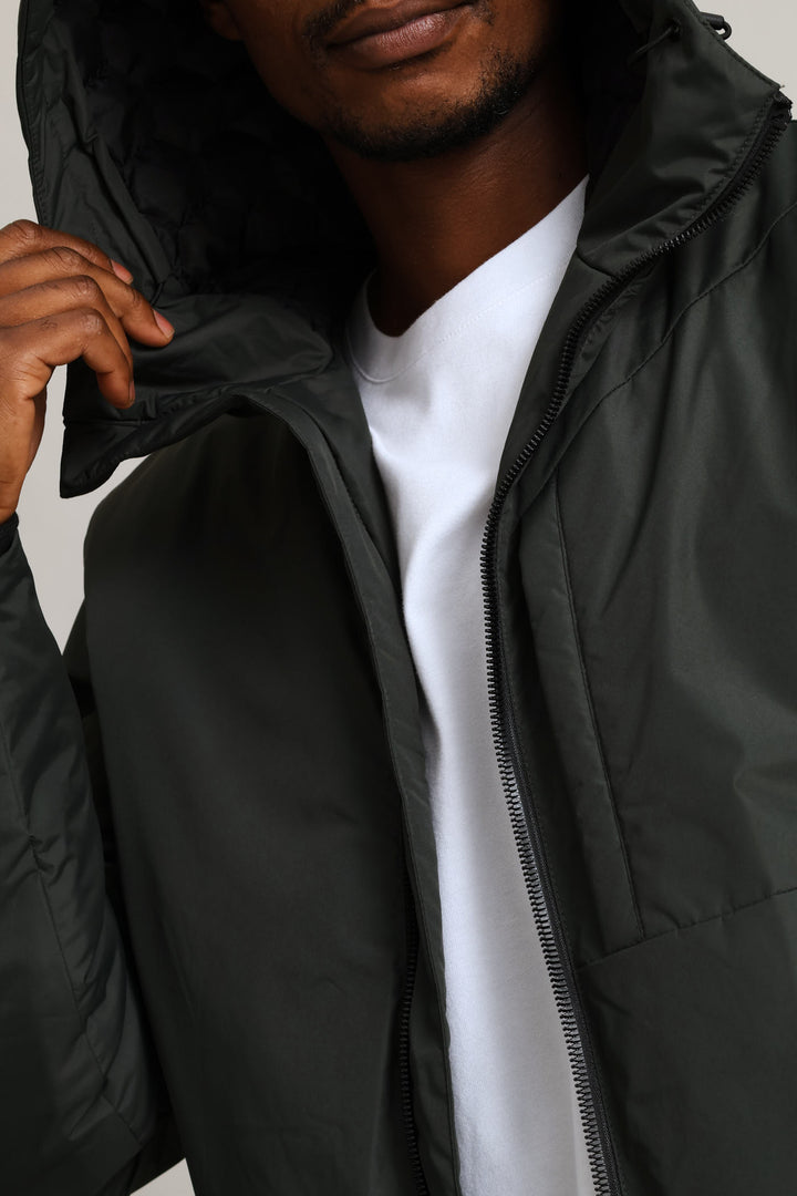 Hunter Green Hooded Shell - Dk Green