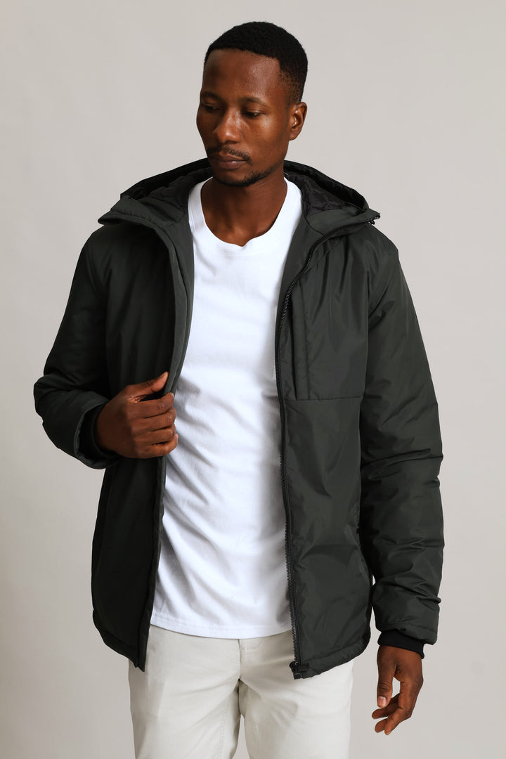 Hunter Green Hooded Shell - Dk Green