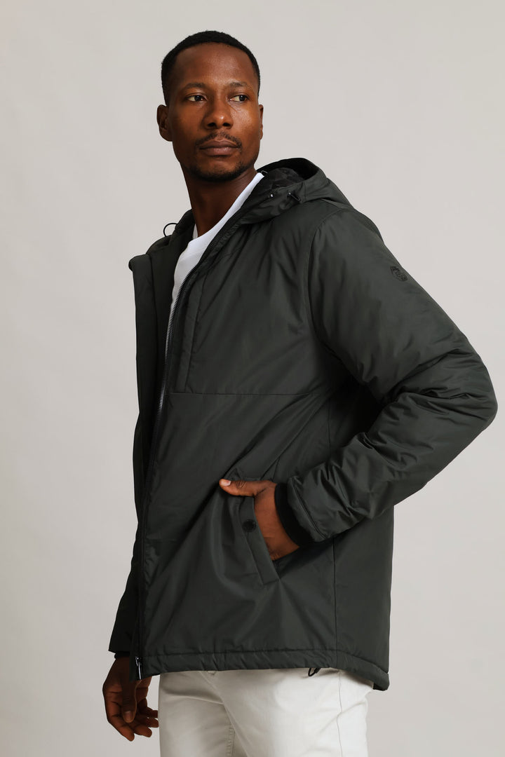 Hunter Green Hooded Shell - Dk Green