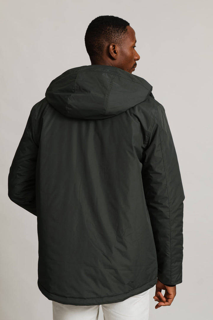 Hunter Green Hooded Shell - Dk Green