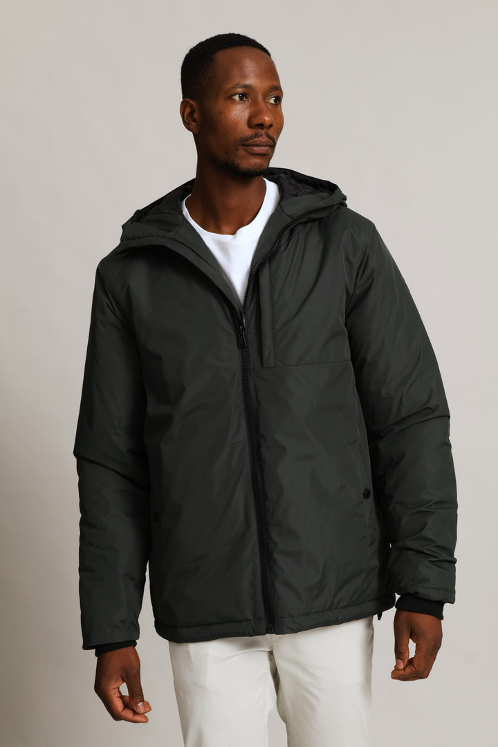 Hunter Green Hooded Shell - Dk Green