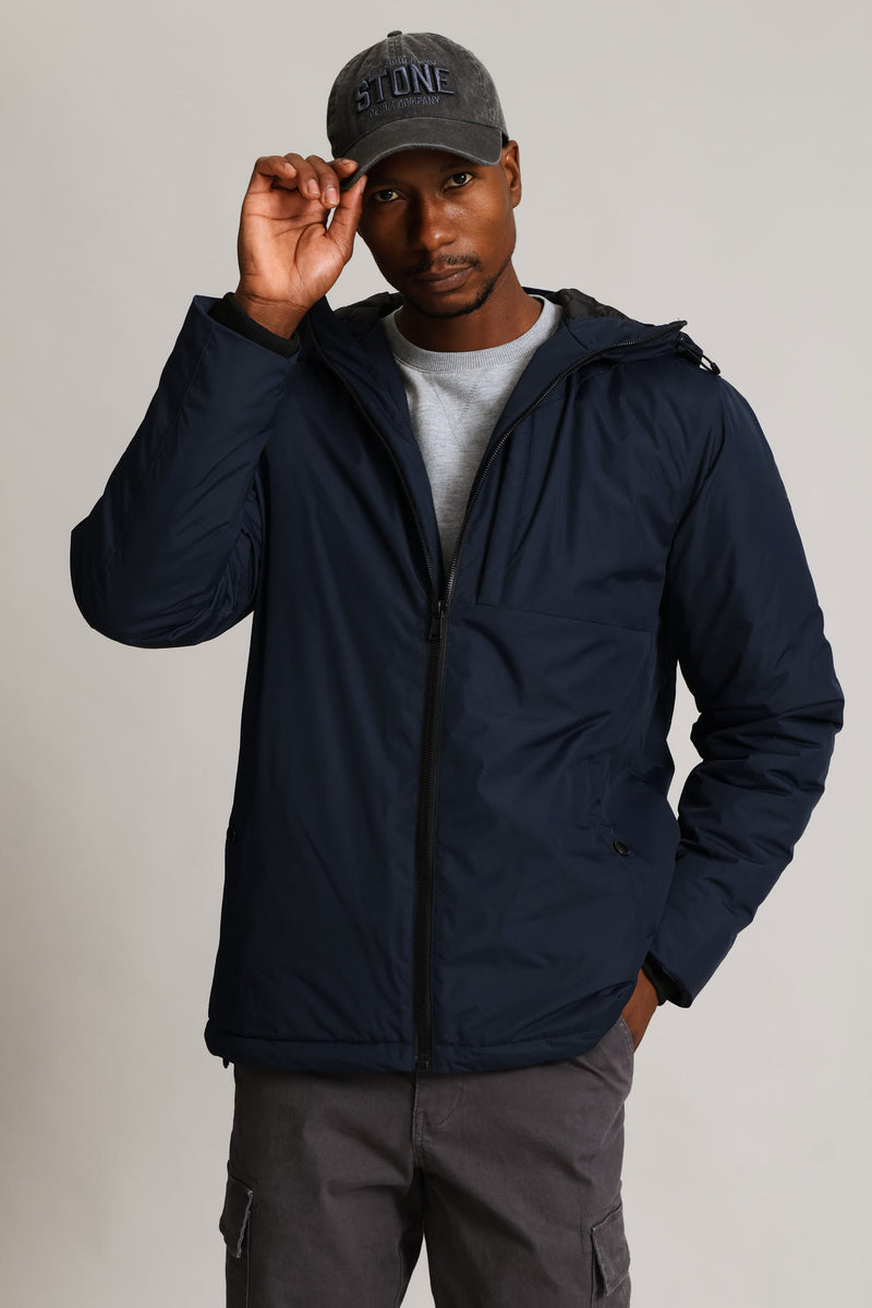 Hooded Shell Jacket - Navy