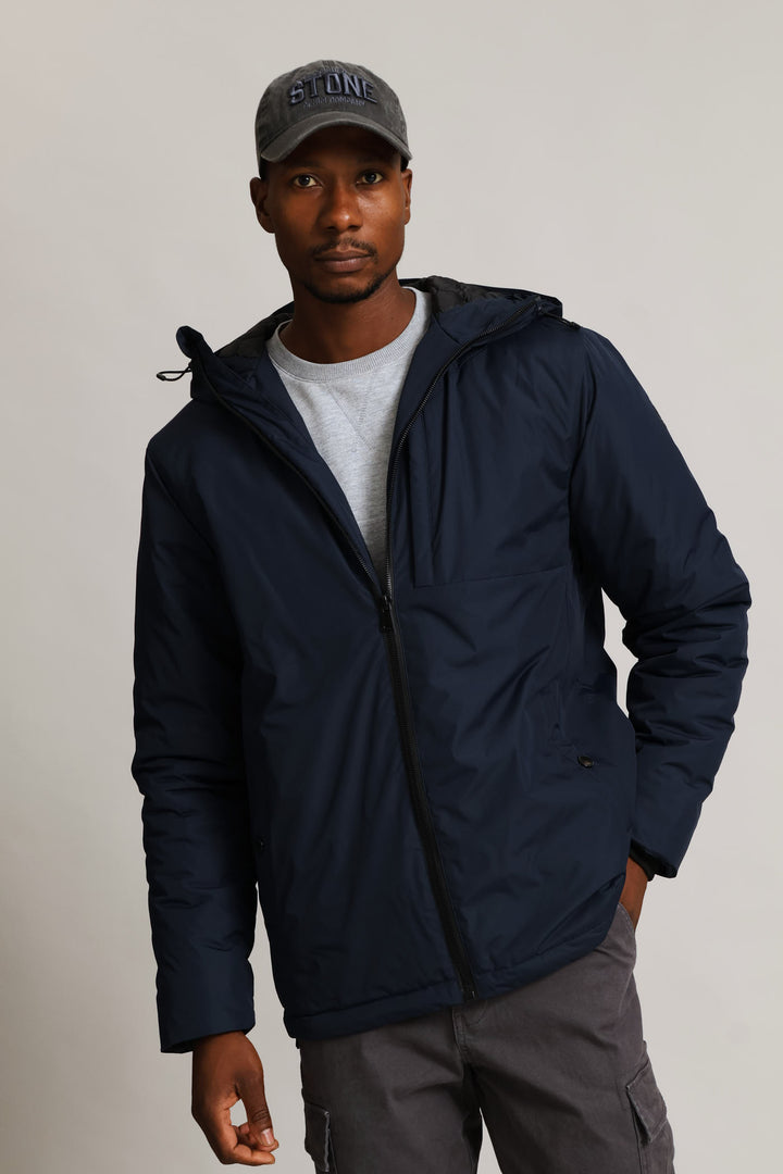 Hooded Shell Jacket - Navy