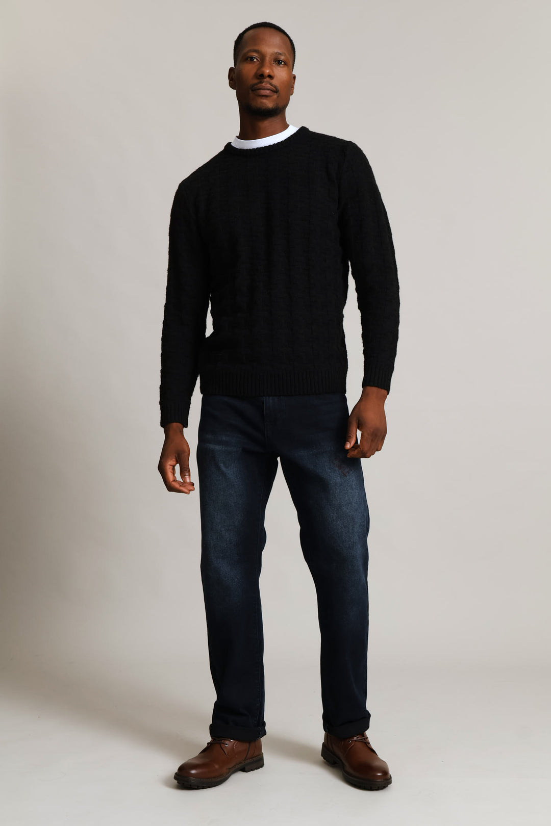 Tetris Crew Knitwear - Black