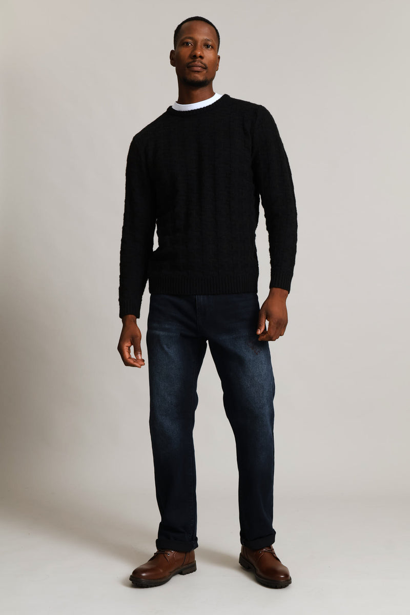 Tetris Crew Knitwear - Black