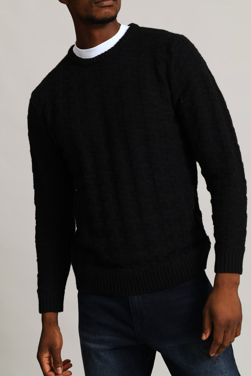 Tetris Crew Knitwear - Black