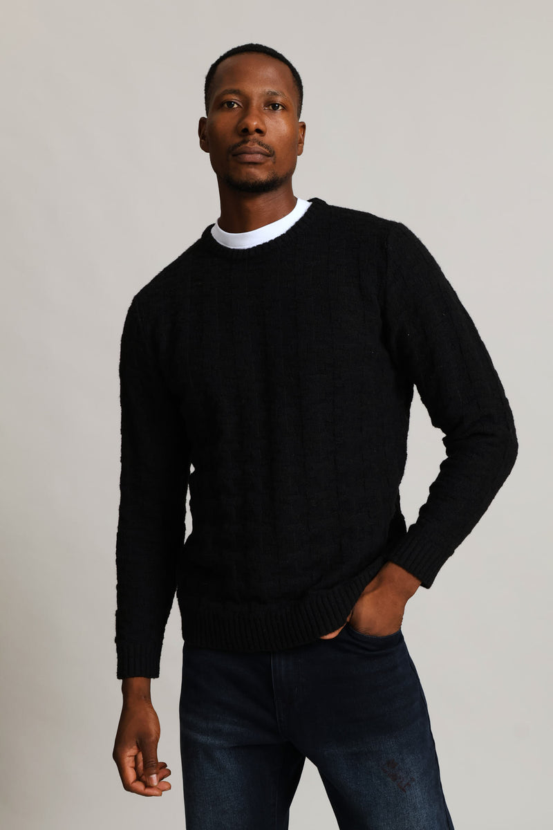 Tetris Crew Knitwear - Black