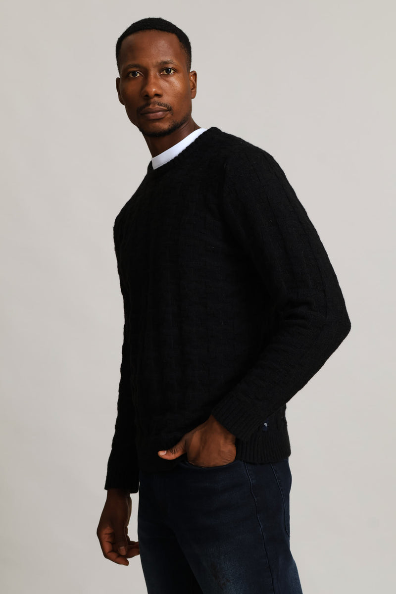 Tetris Crew Knitwear - Black