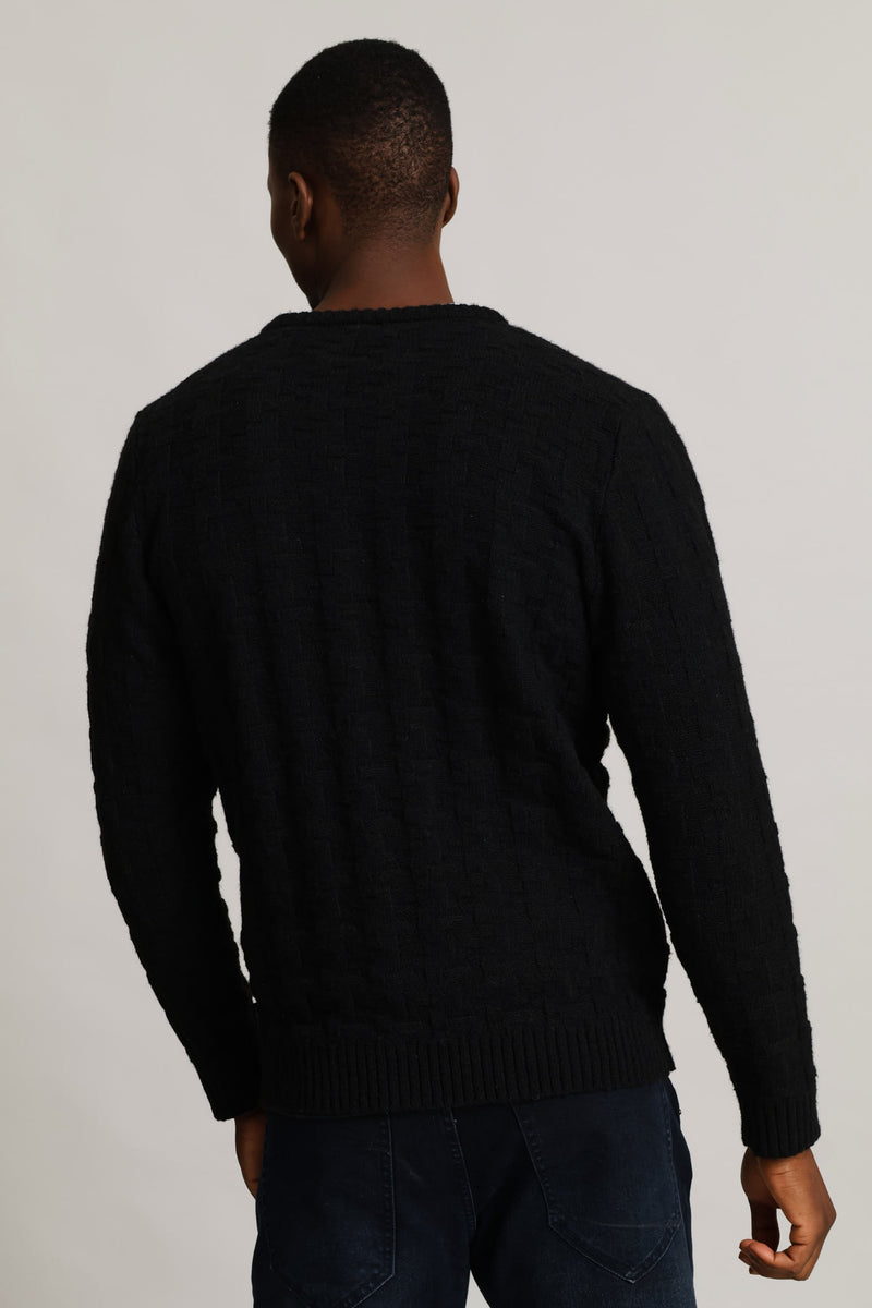 Tetris Crew Knitwear - Black