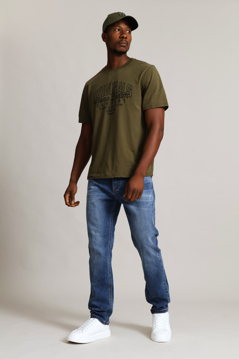 Mid Tint Slim Jeans - Denim