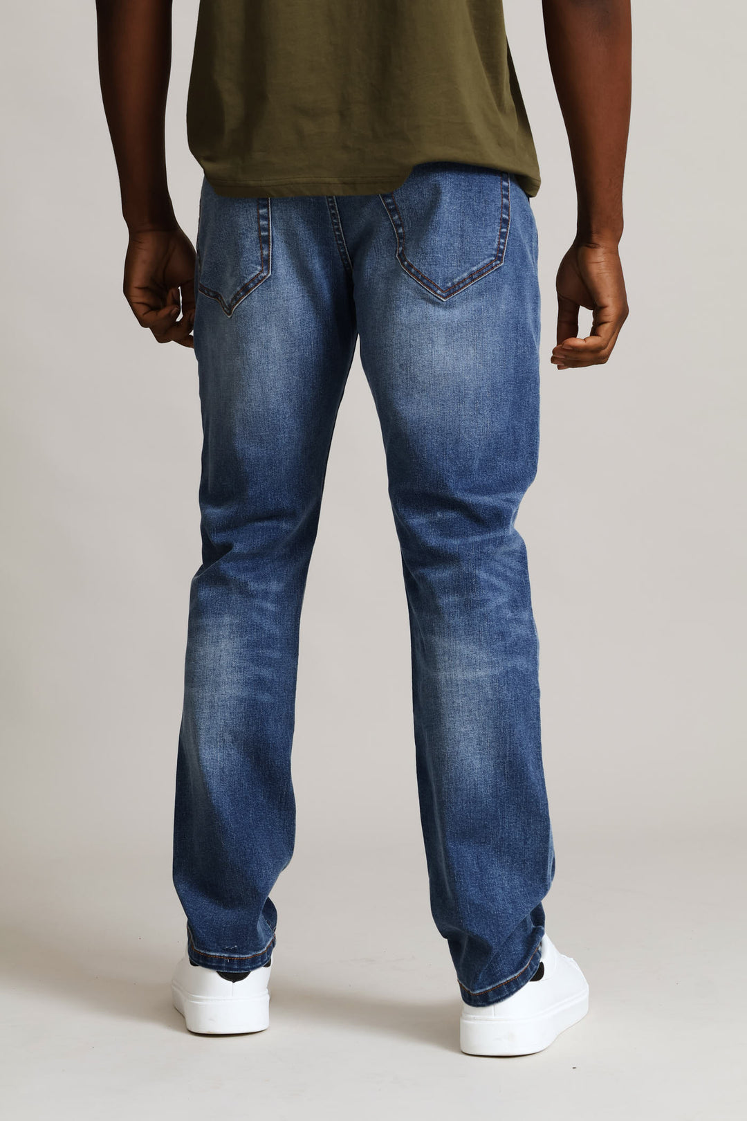 Mid Tint Slim Jeans - Denim