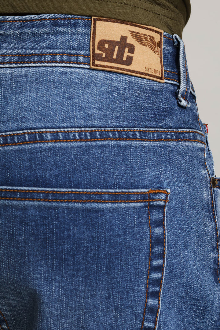Mid Tint Slim Jeans - Denim