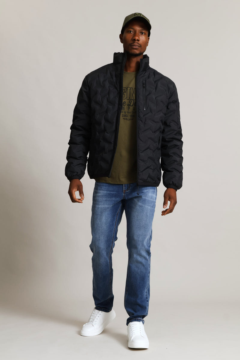 Black Heat Seal Puffer - Black