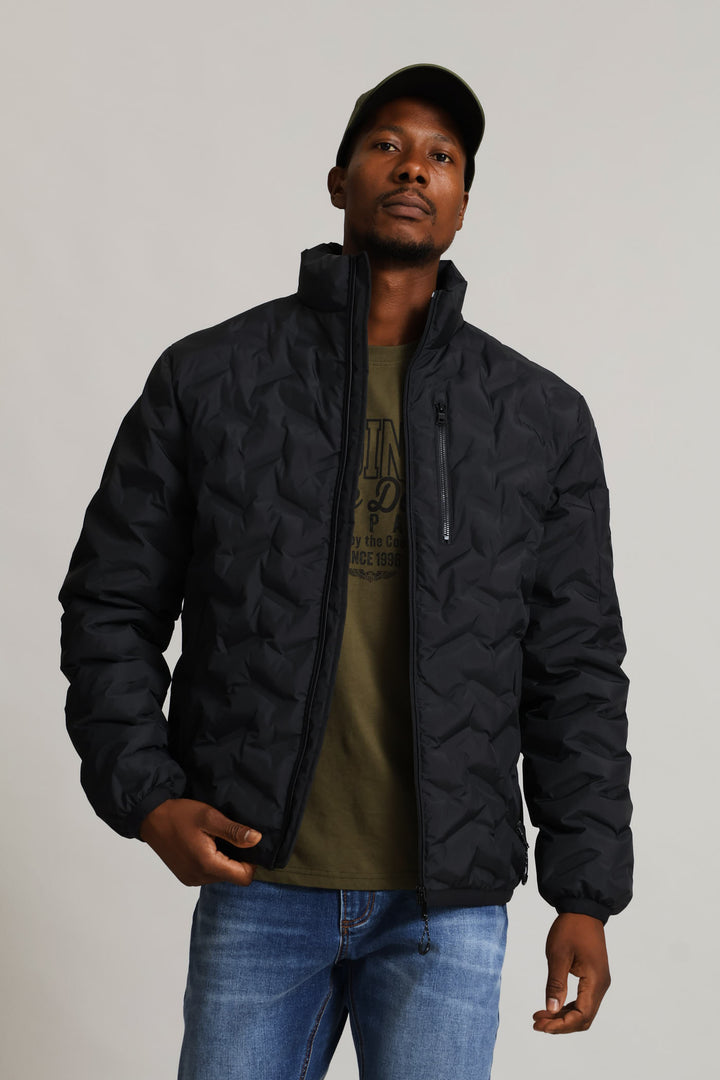 Black Heat Seal Puffer - Black