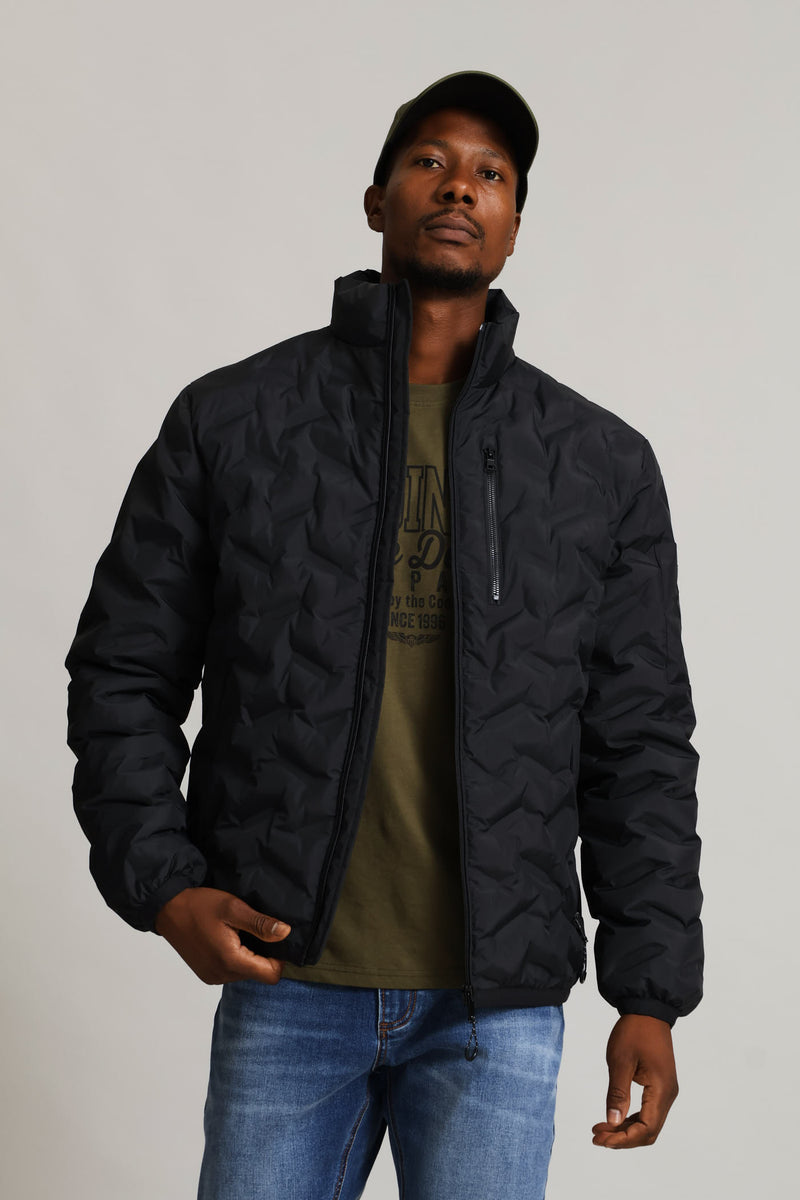 Black Heat Seal Puffer - Black