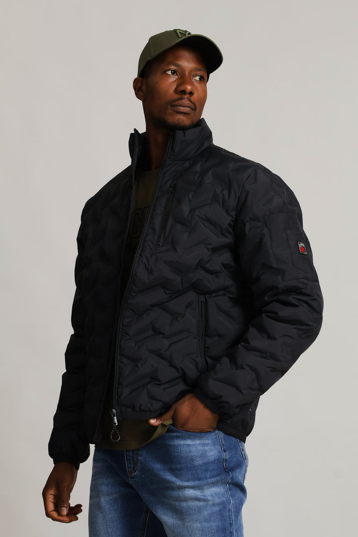 Black Heat Seal Puffer - Black