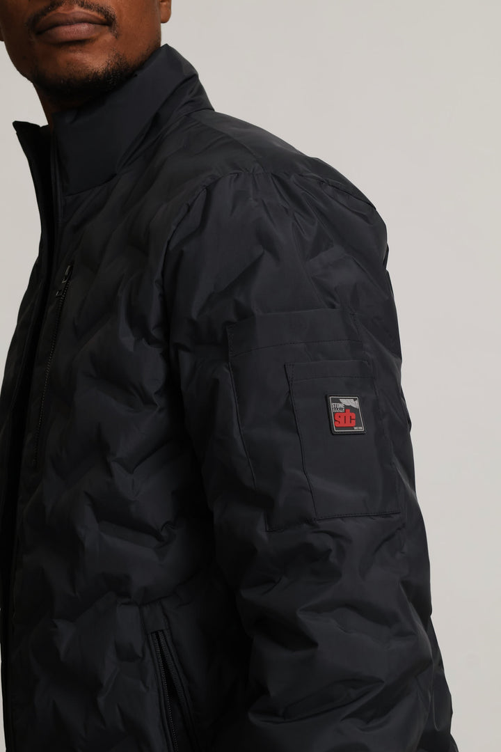 Black Heat Seal Puffer - Black