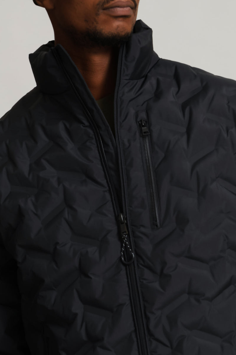 Black Heat Seal Puffer - Black